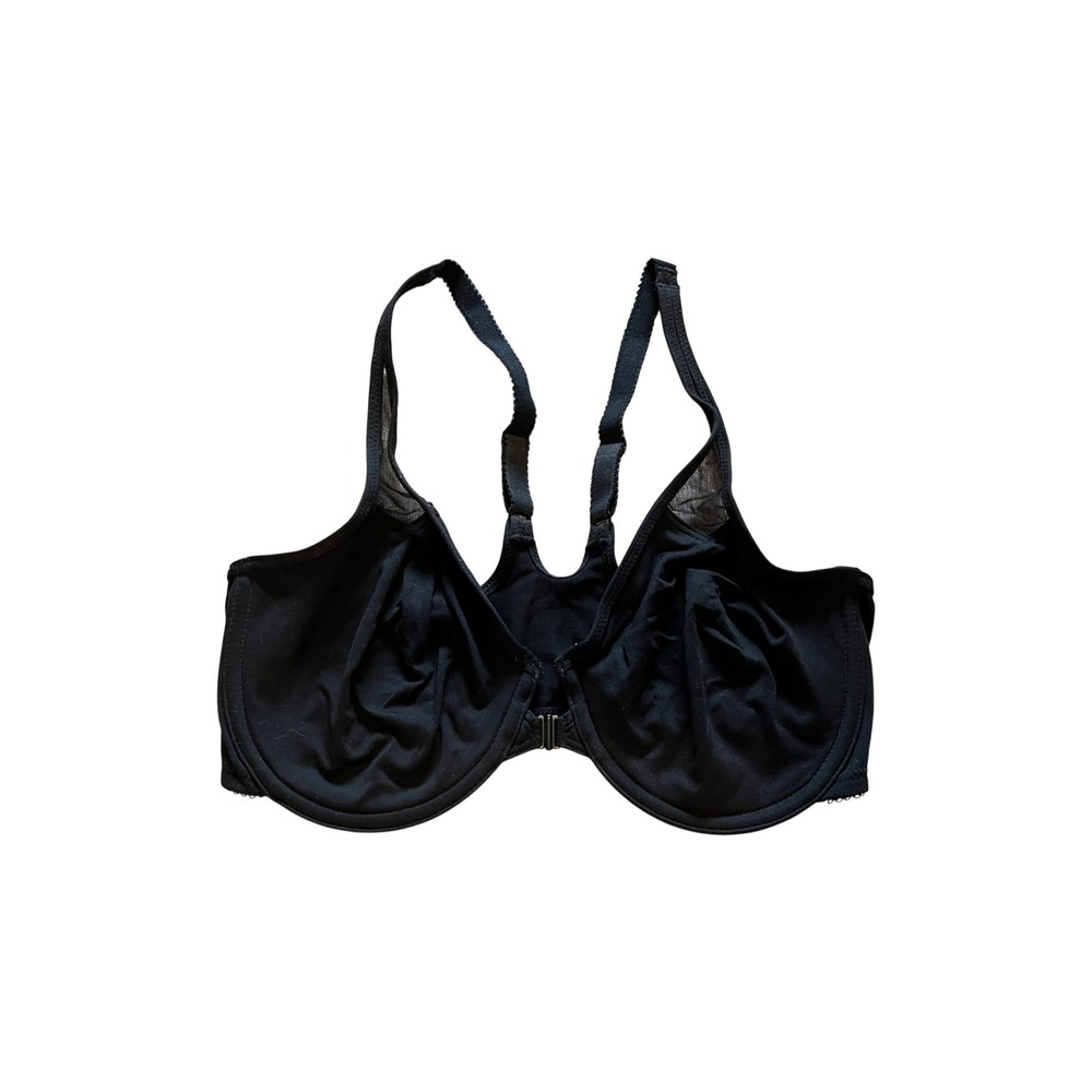 Wacoal Sport Front Close Underwire Racerback Bra Black 65124 US 34D